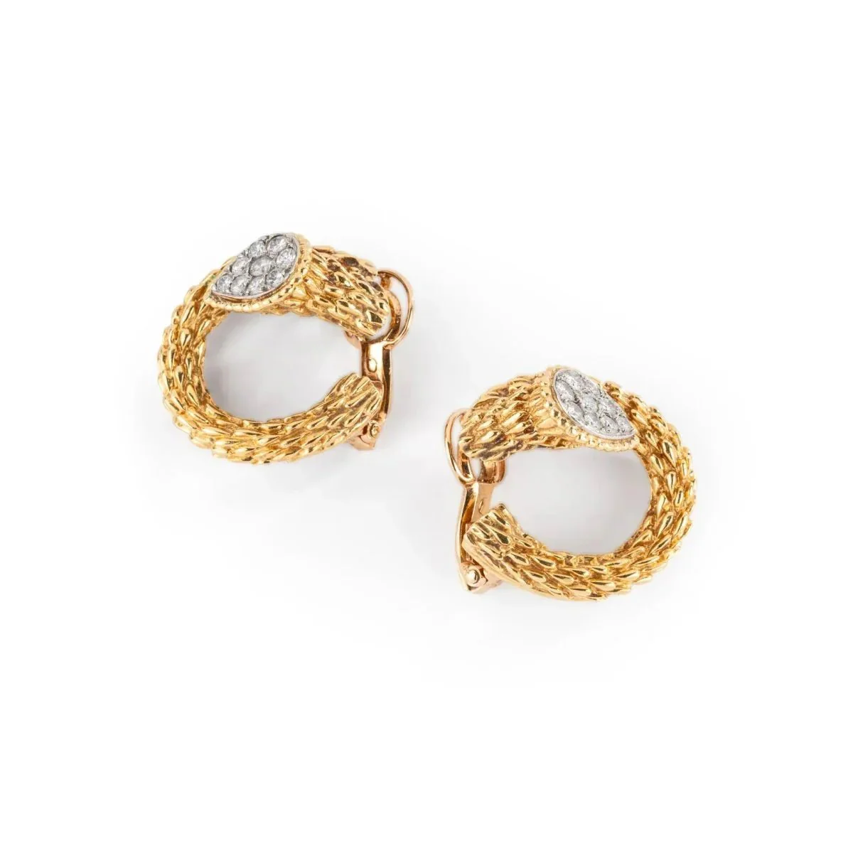 Boucles d'oreilles BOUCHERON "Serpent Bohème" en or jaune et diamants - Image 3