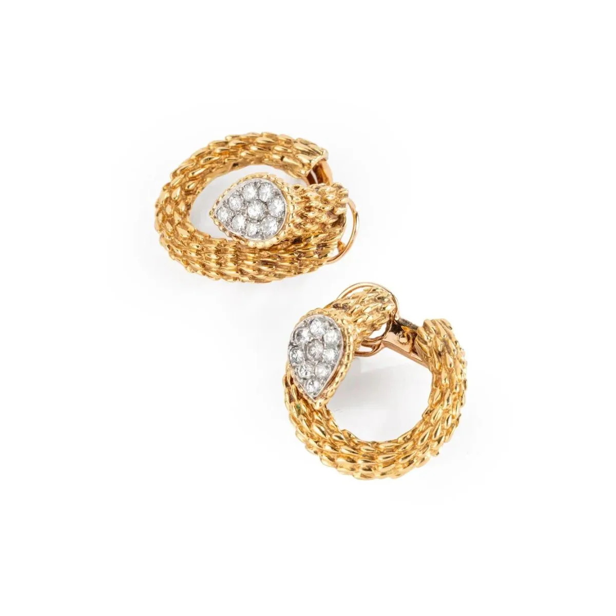 Boucles d'oreilles BOUCHERON "Serpent Bohème" en or jaune et diamants - Image 4