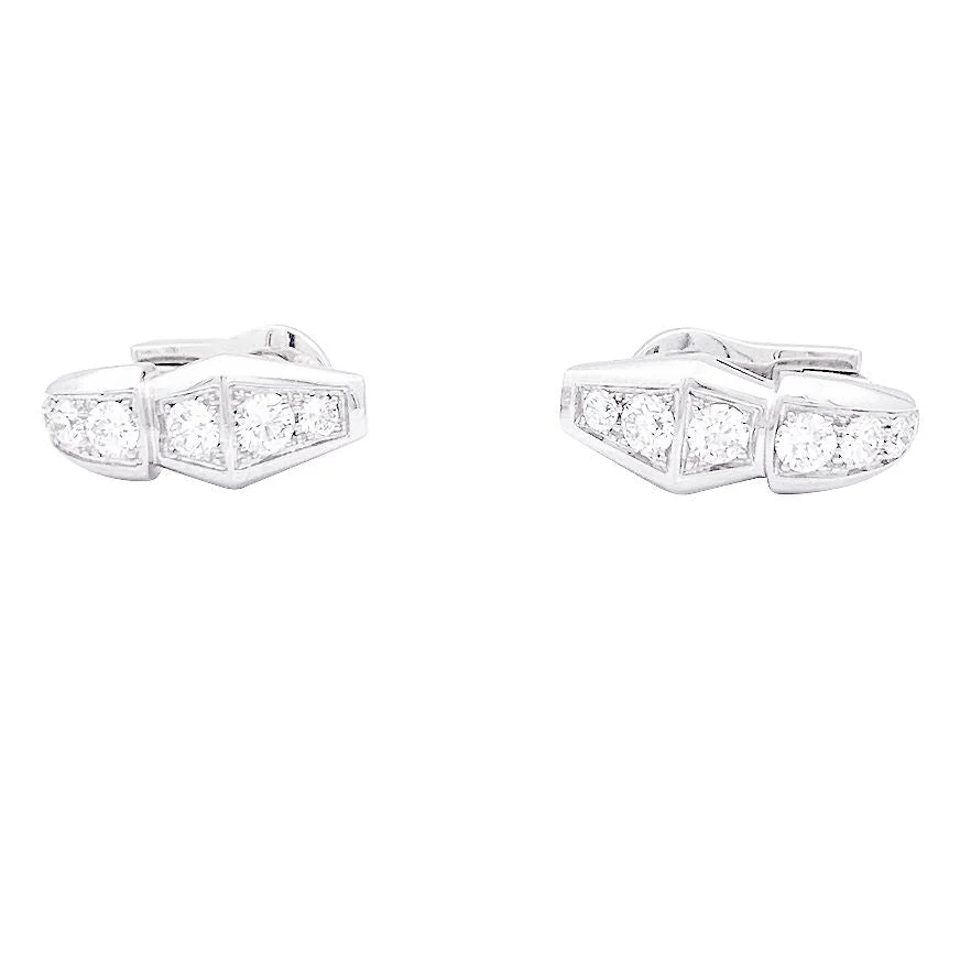 Boucles d'oreilles BULGARI "Serpenti Viper" en or blanc et diamant - Image 3
