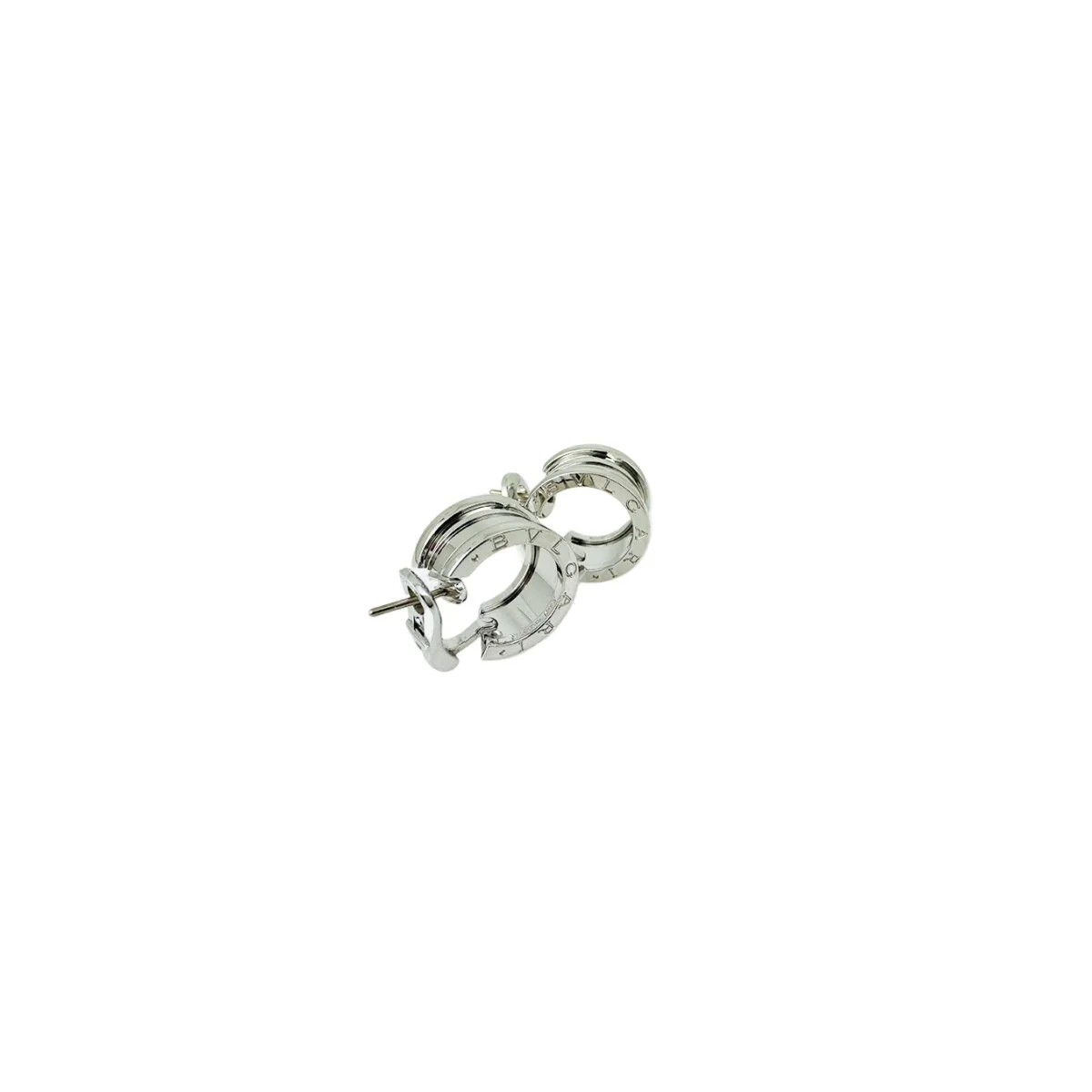 Boucles d'oreilles BULGARI "B.Zero1" en or blanc