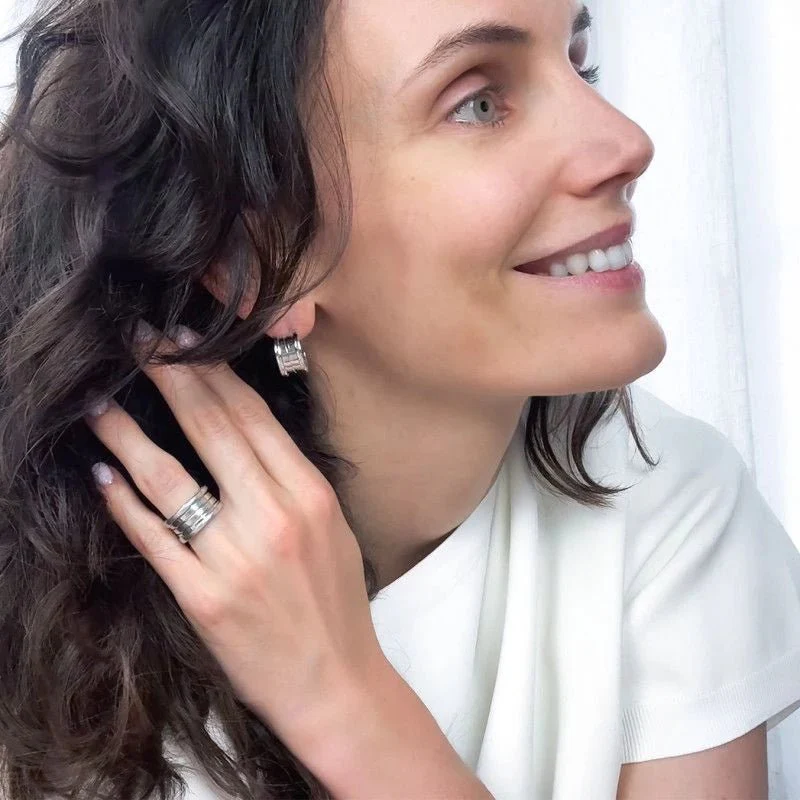 Boucles d'oreilles BULGARI "B.Zero1" en or blanc - Image 4