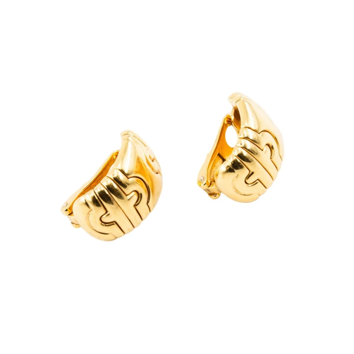Boucles d'oreilles Clips BULGARI "Parentesi" en or jaune - Image 7