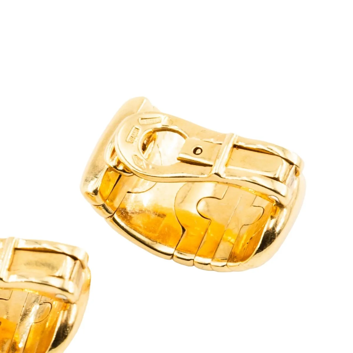 Boucles d'oreilles Clips BULGARI "Parentesi" en or jaune - Image 9