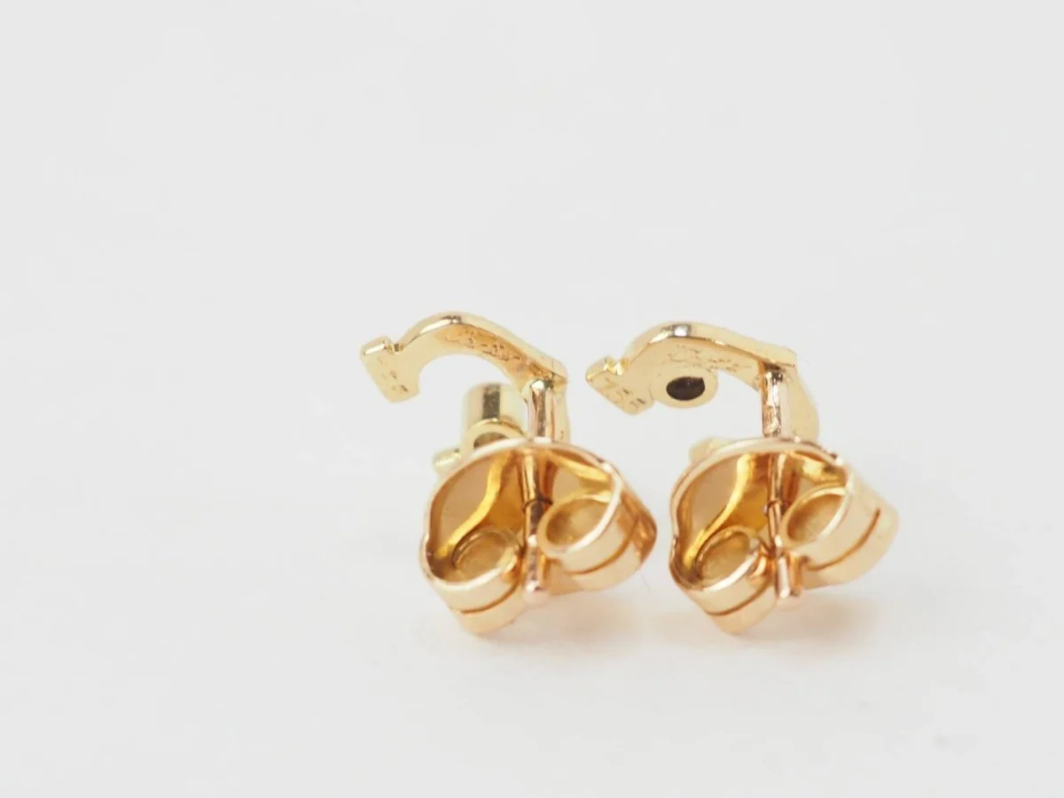 Boucles d'oreilles Cartier C en or jaune et diamants - Image 7