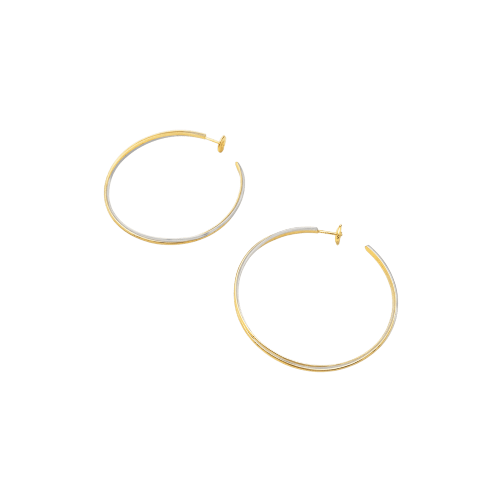 Boucles d'oreilles Créoles CARTIER "Trinity" en or jaune, or blanc et or rose - Image 4