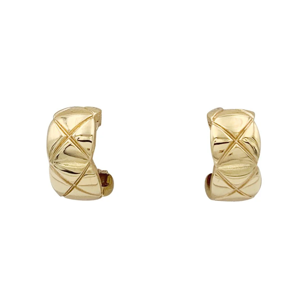Boucles d'oreilles Chanel "Coco Crush" en or jaune