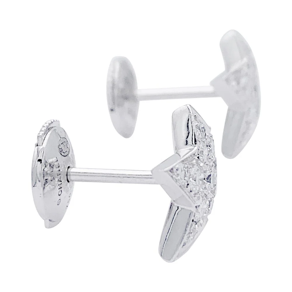 Boucles d'oreilles CHANEL "Comète" en or blanc et diamants - Image 3