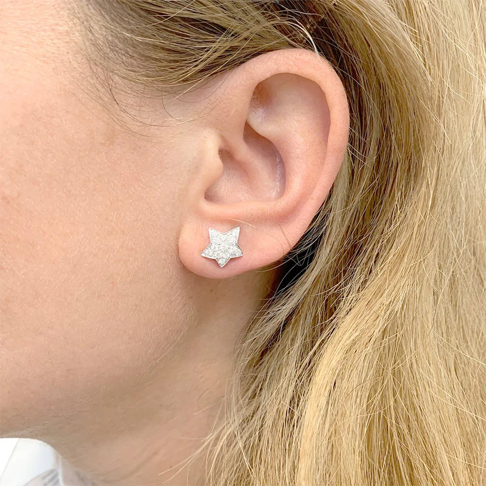 Boucles d'oreilles CHANEL "Comète" en or blanc et diamants - Image 6