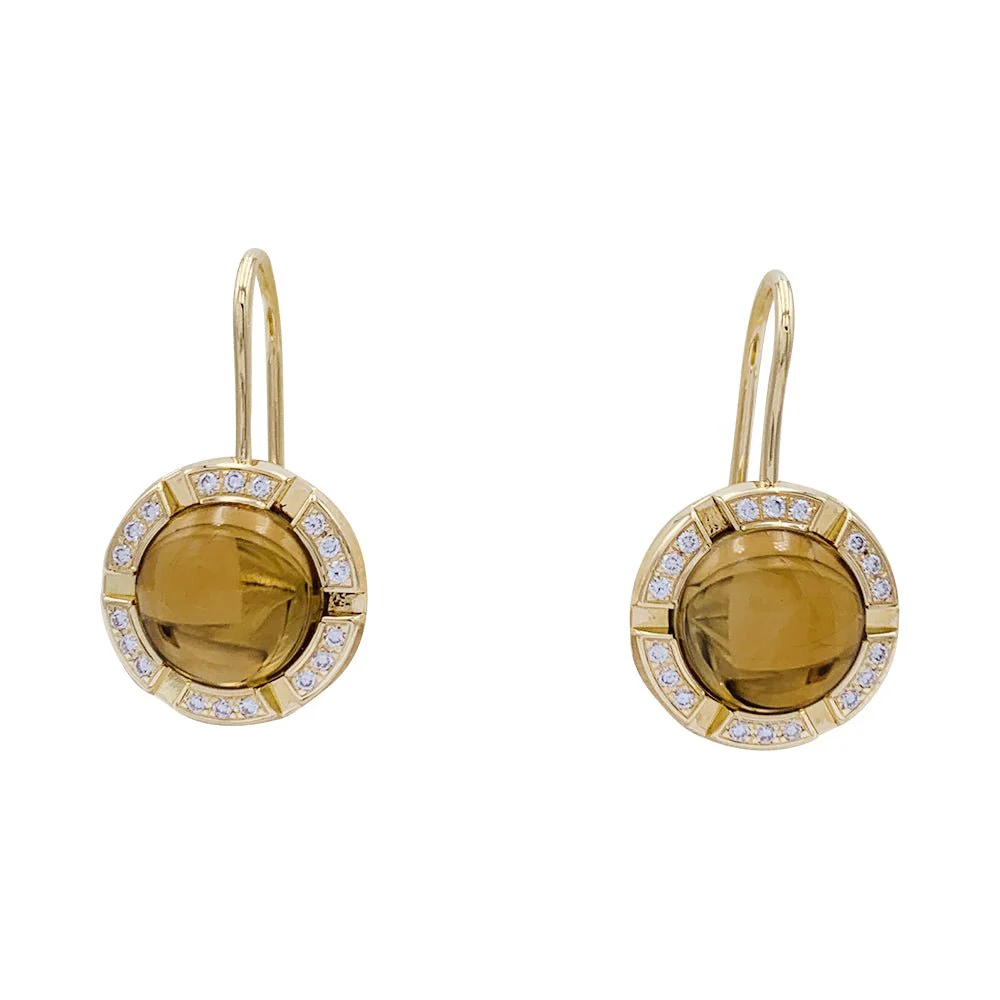 Boucles d'oreilles Chaumet, "Class One Croisière", or jaune, citrines, diamants - Image 3