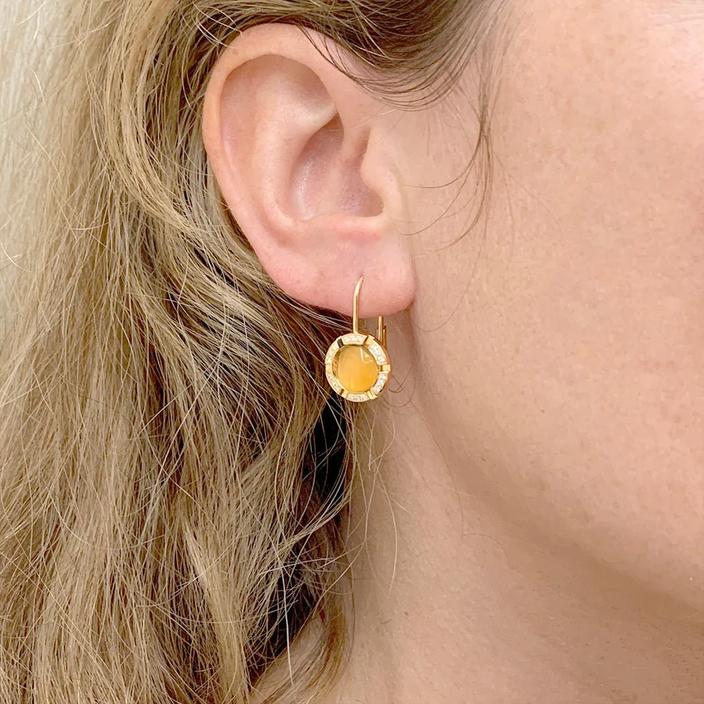 Boucles d'oreilles Chaumet, "Class One Croisière", or jaune, citrines, diamants - Image 5