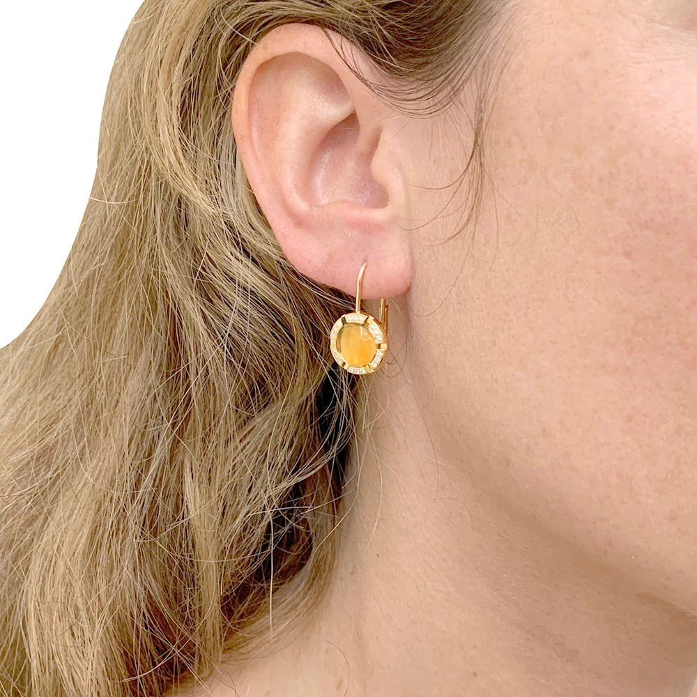 Boucles d'oreilles Chaumet, "Class One Croisière", or jaune, citrines, diamants - Image 6
