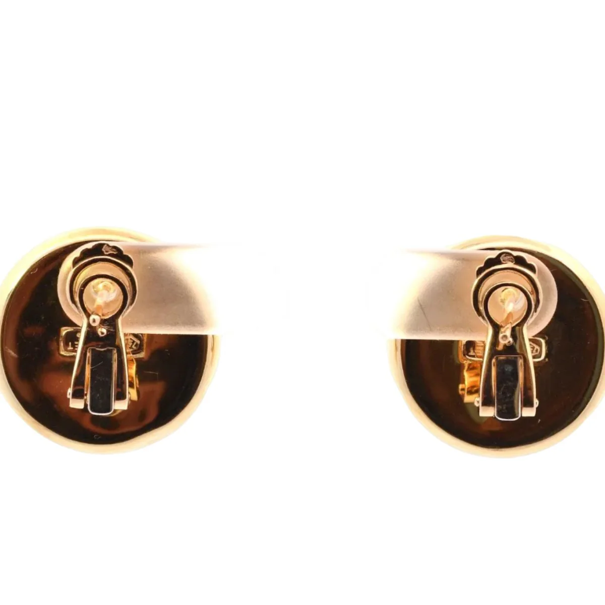 Boucles d'oreilles Clips CHAUMET en or jaune et perles - Image 3