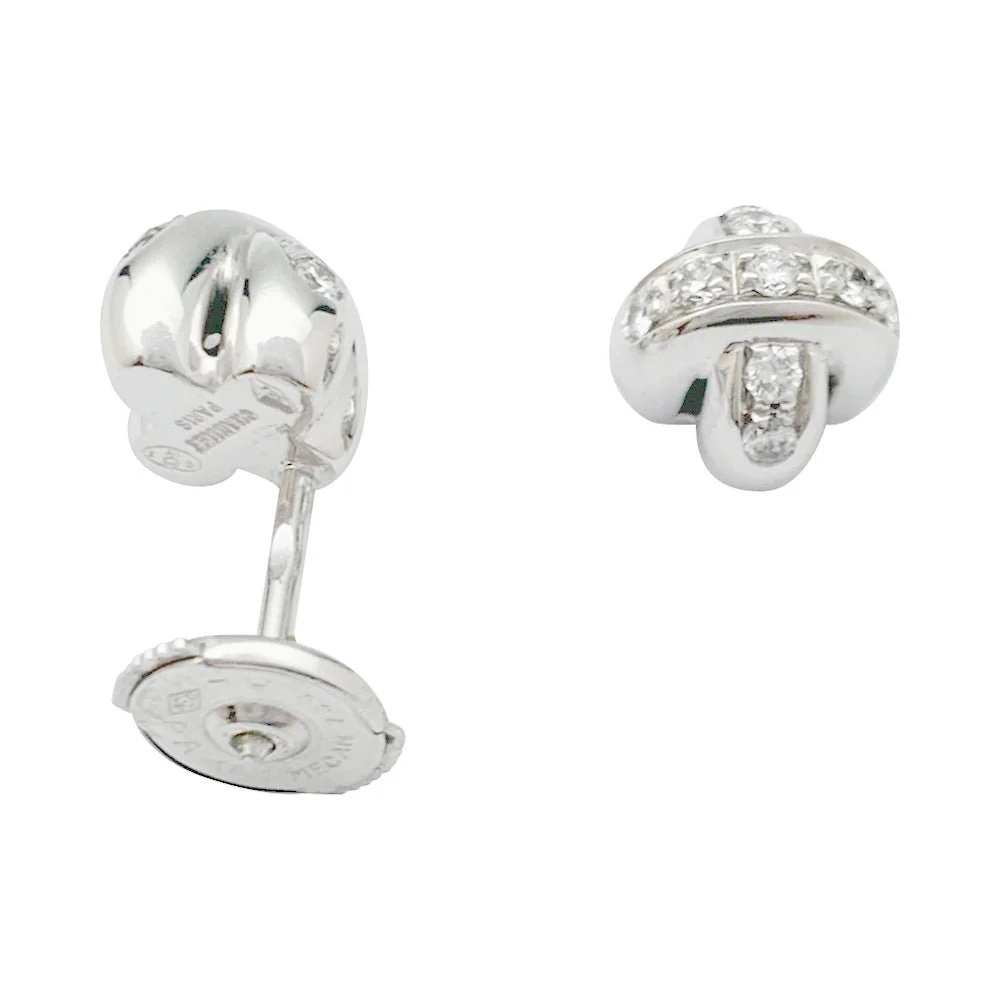 Boucles d'oreilles Chaumet, "Liens", or blanc et diamants - Image 6