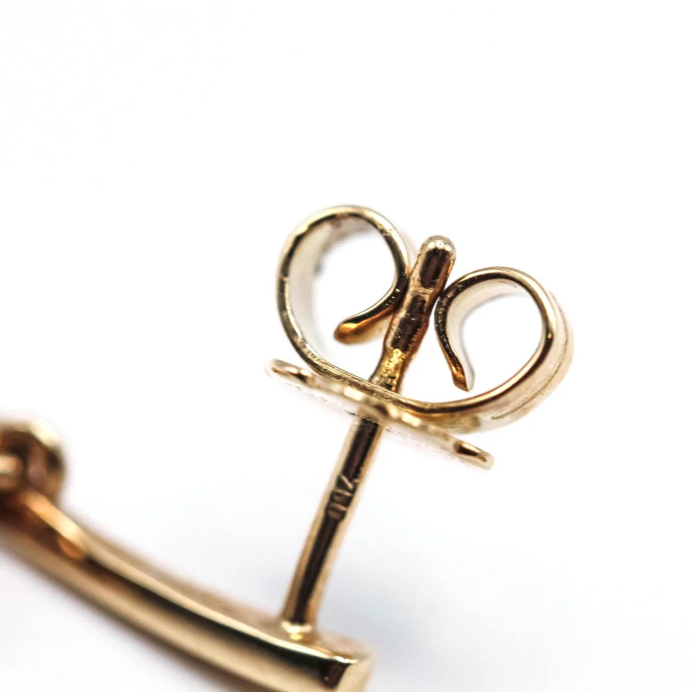 Boucles d'oreilles Pendantes RAINBOW en or jaune et diamants - Image 4