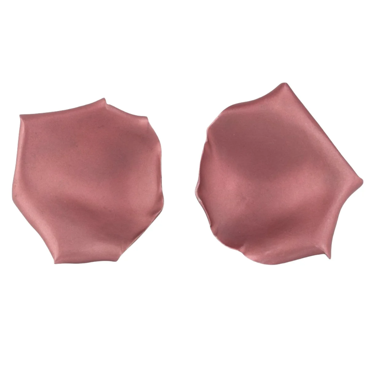 Boucles d'oreilles Clip JAR "Pétales de rose" en aluminium et or jaune