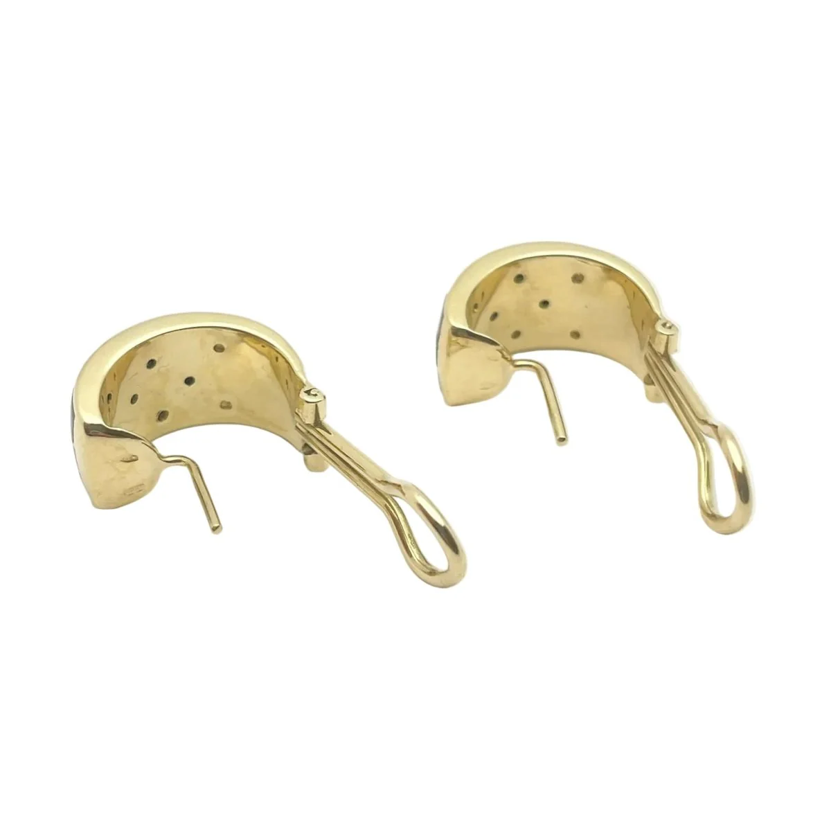 Boucles d'oreilles Clips LEO PIZZO en or jaune, émail et diamants - Image 5