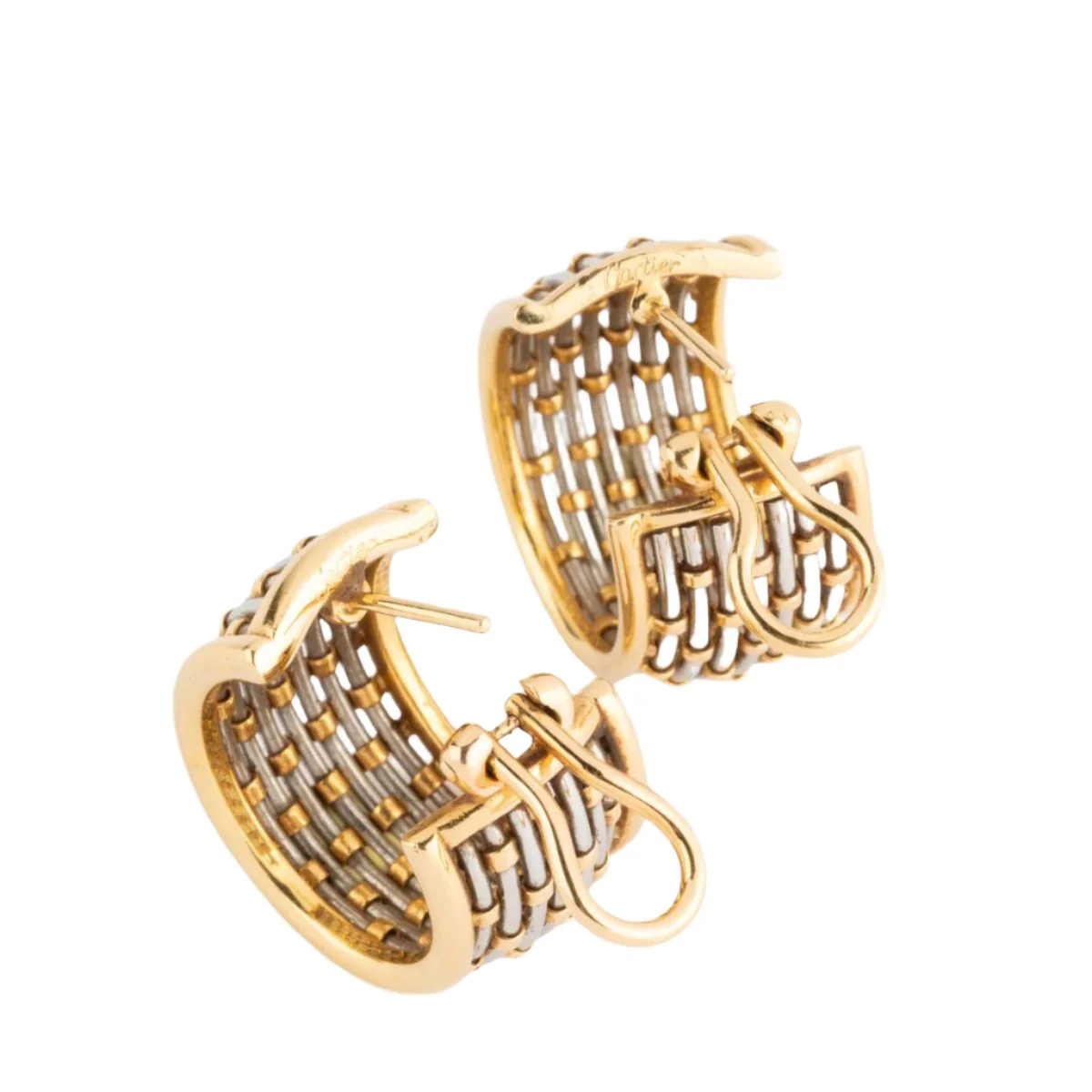 Paire de créoles signée de la maison Cartier - Image 4
