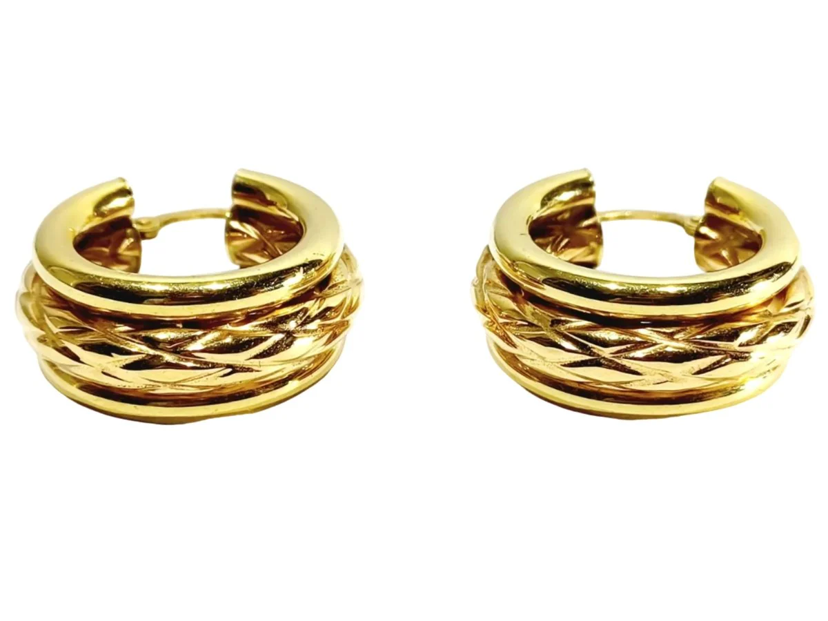 Boucles d'oreilles Créoles en or jaune