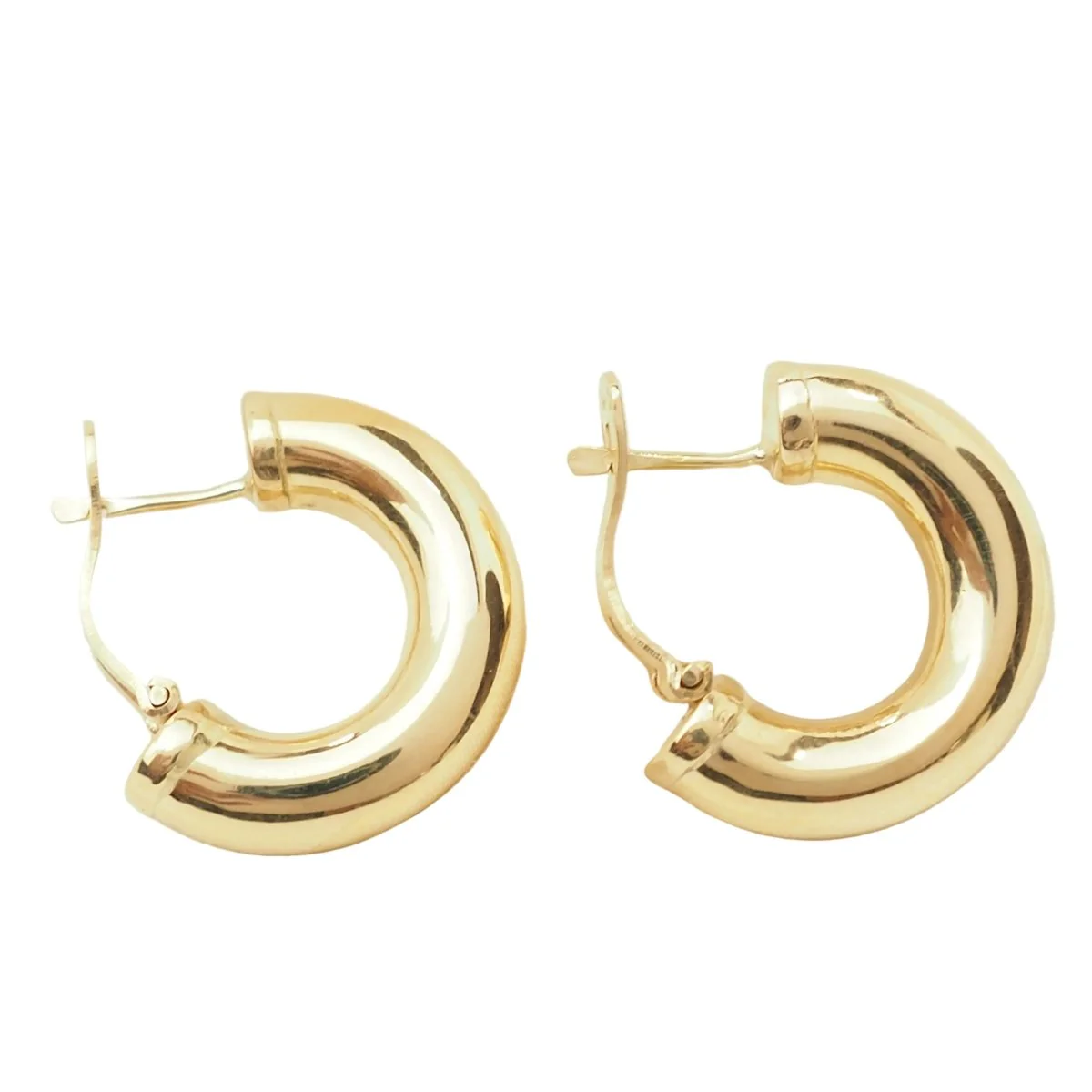 Boucles d'oreilles Créoles en or jaune - Image 4