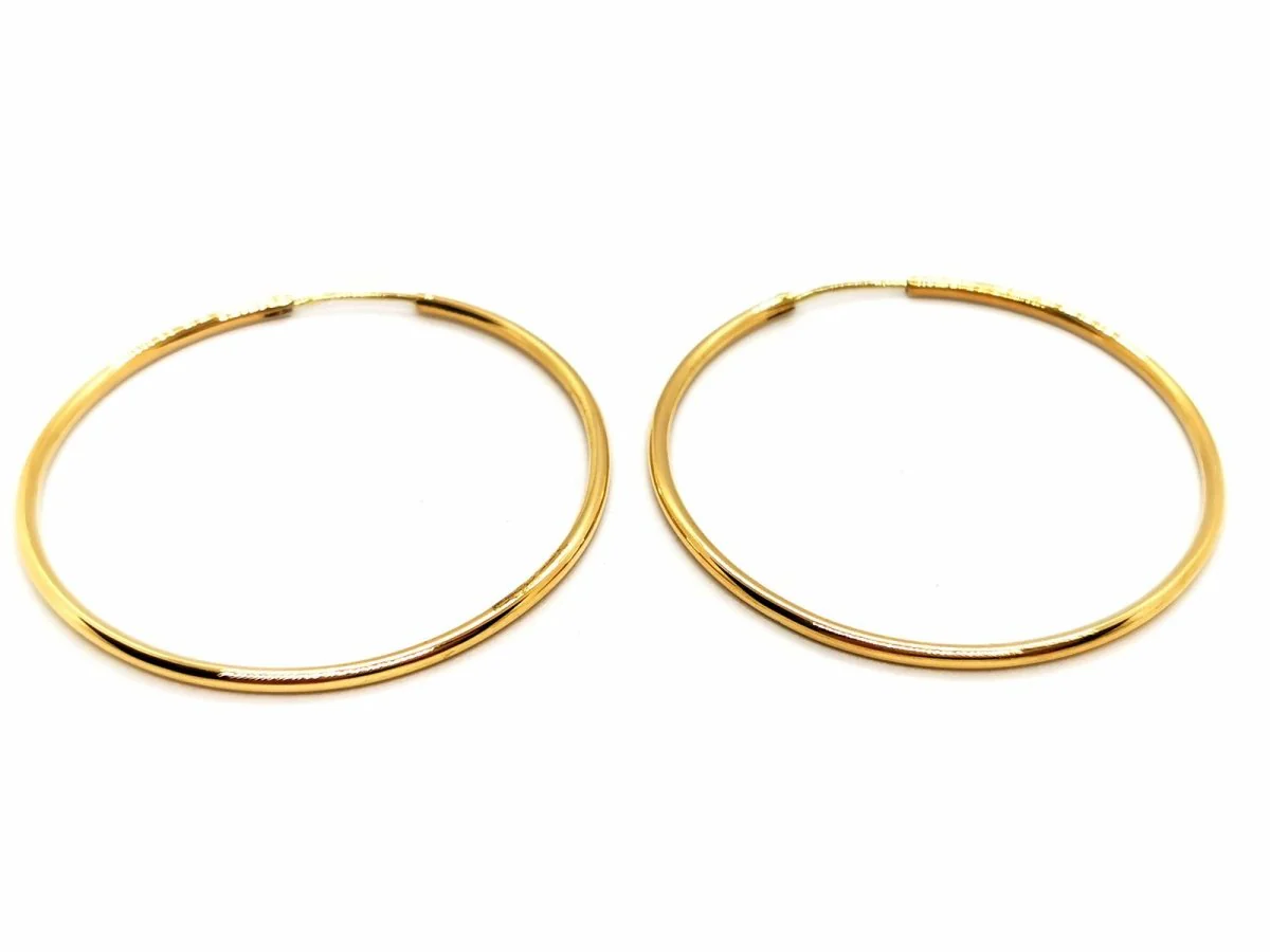 Boucles d'oreilles Créoles en or jaune