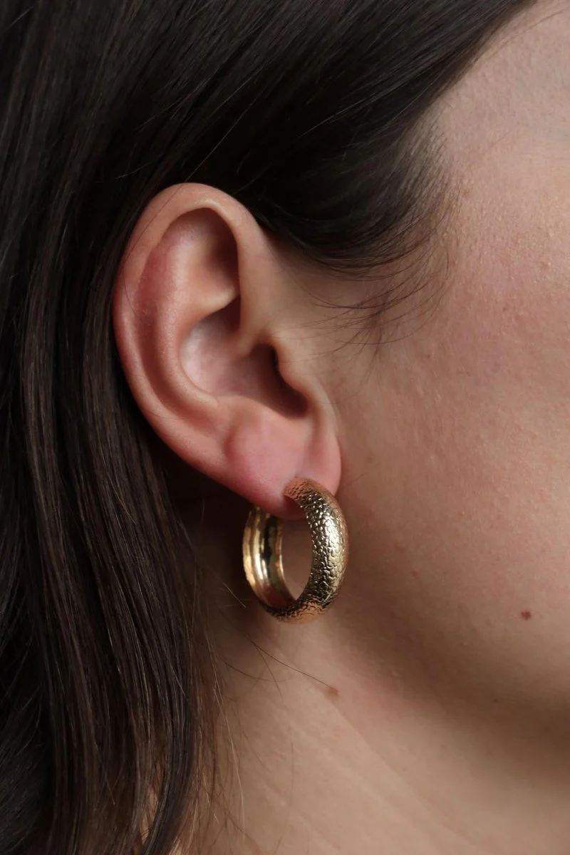 Boucles d'oreilles Créoles en or jaune - Image 5