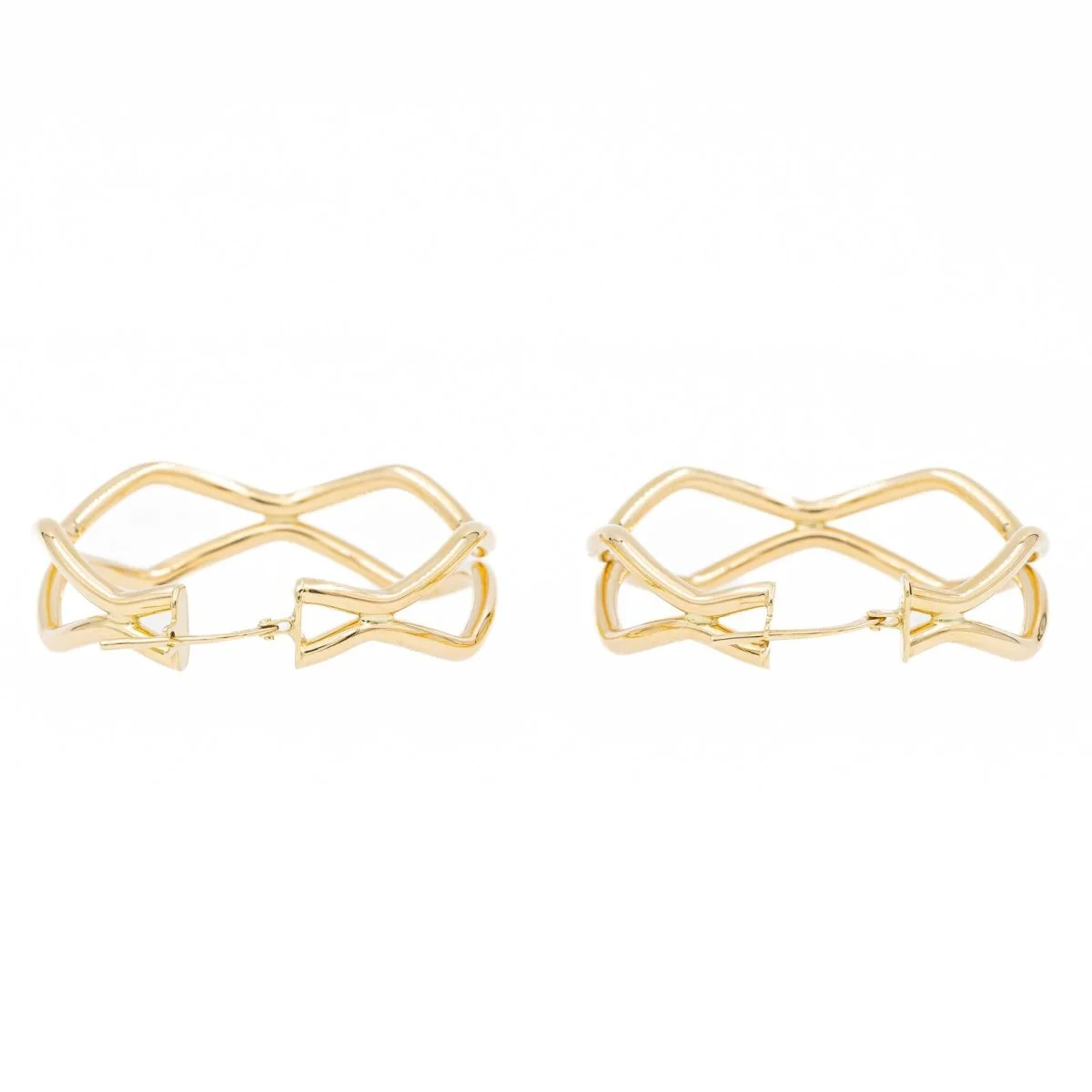 Boucles d'oreilles Créoles en or jaune - Image 5