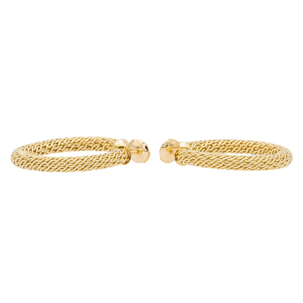 Boucles d'oreilles Créoles Or jaune - Image 3