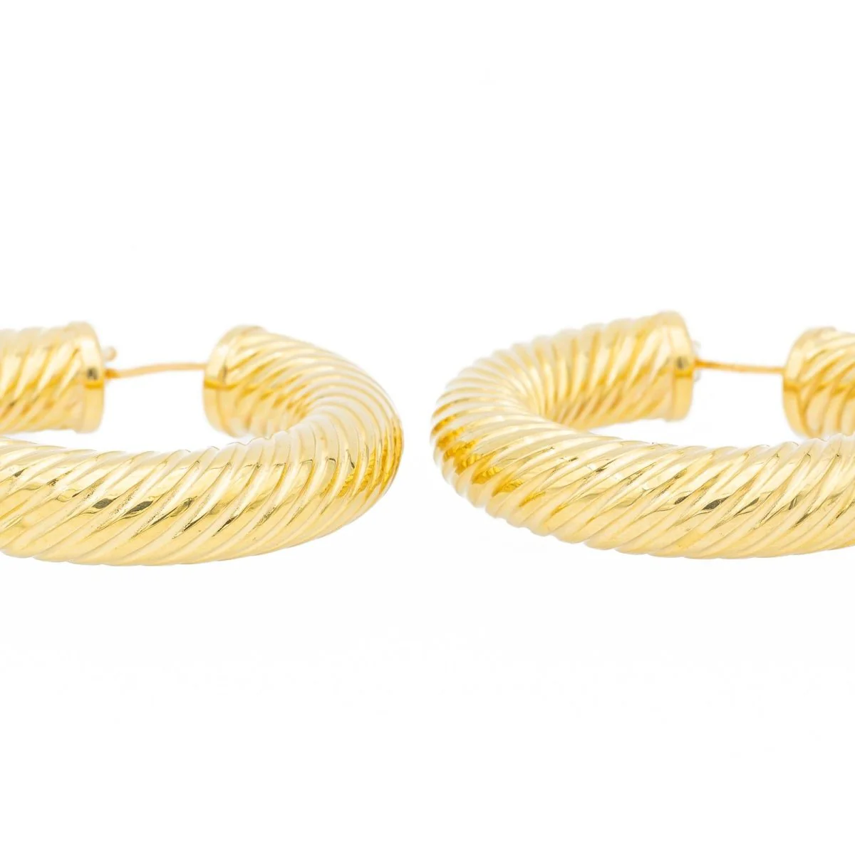Boucles d'oreilles Créoles en or jaune - Image 6
