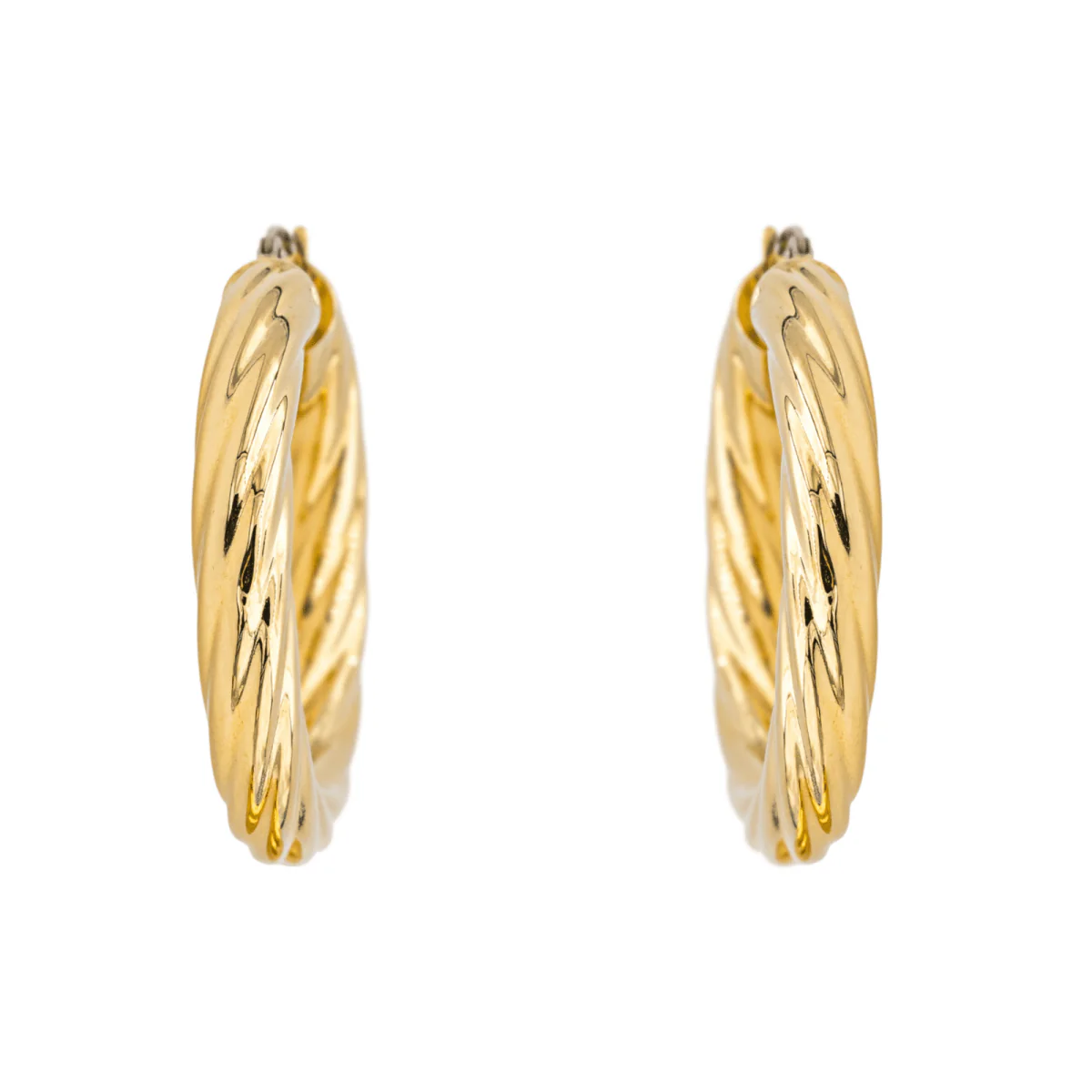 Boucles d'oreilles Créoles en or jaune