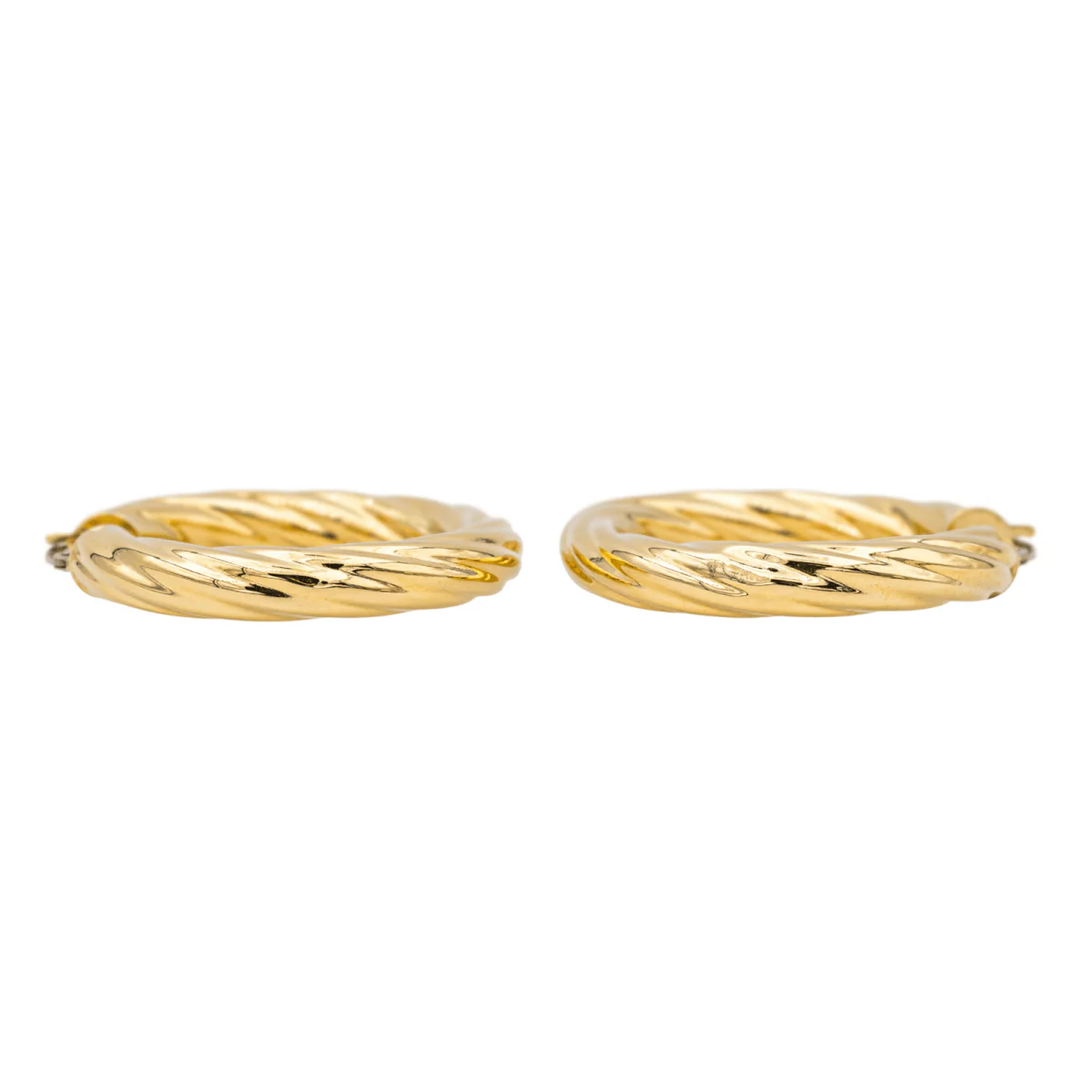 Boucles d'oreilles Créoles en or jaune - Image 4