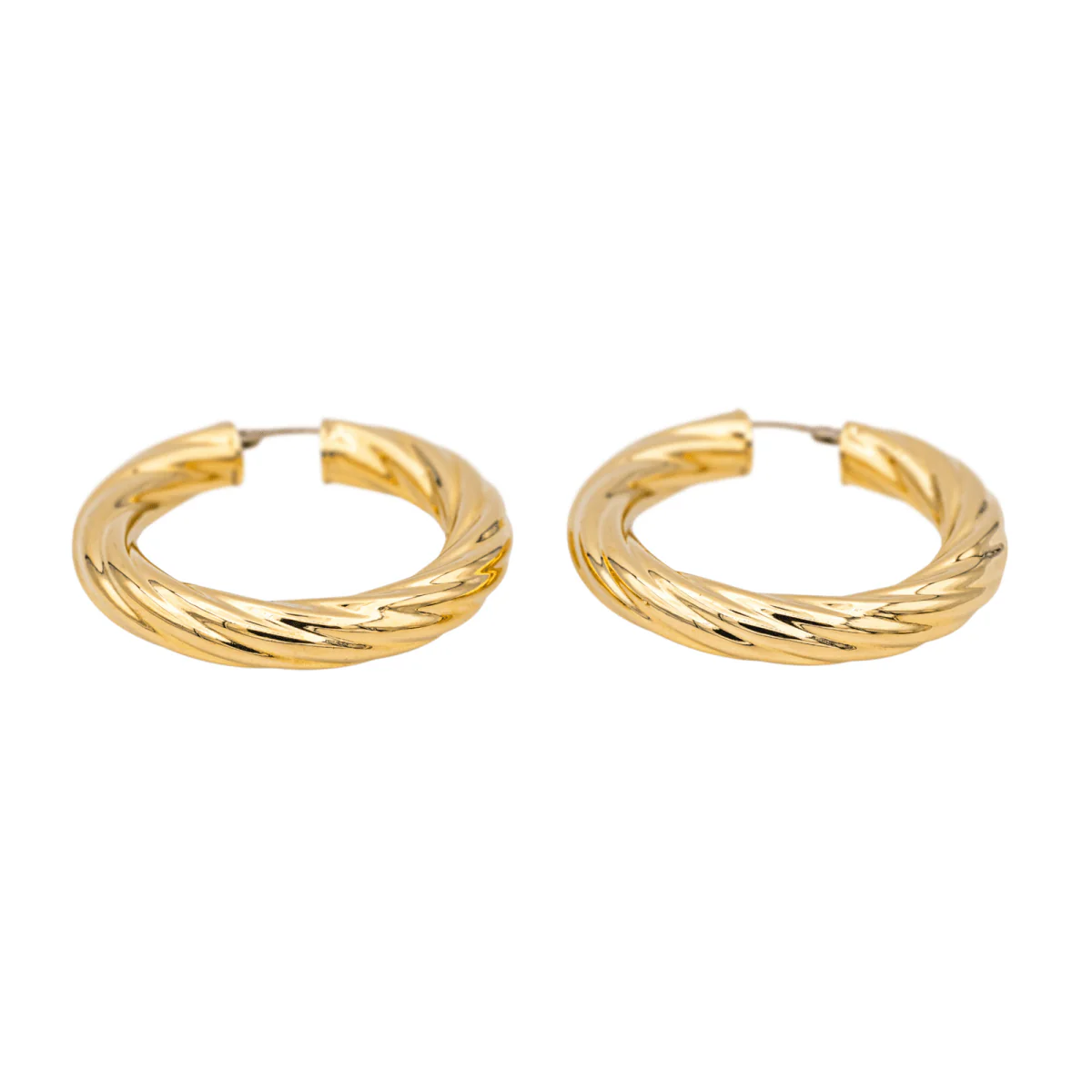 Boucles d'oreilles Créoles en or jaune - Image 5