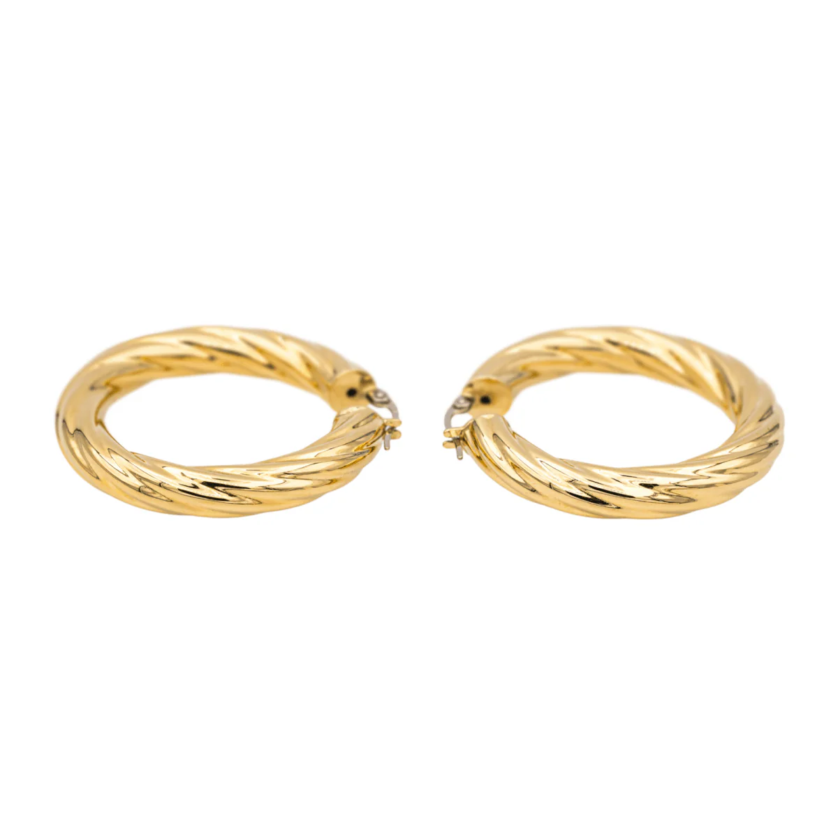 Boucles d'oreilles Créoles en or jaune - Image 7