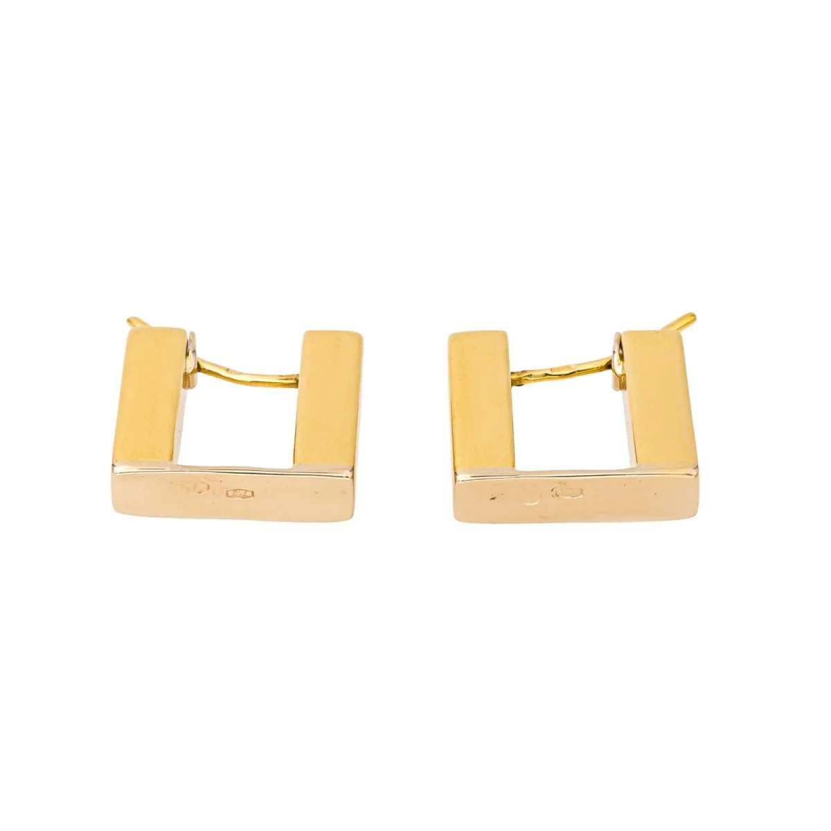 Boucles d'oreilles Créoles en or jaune - Image 4