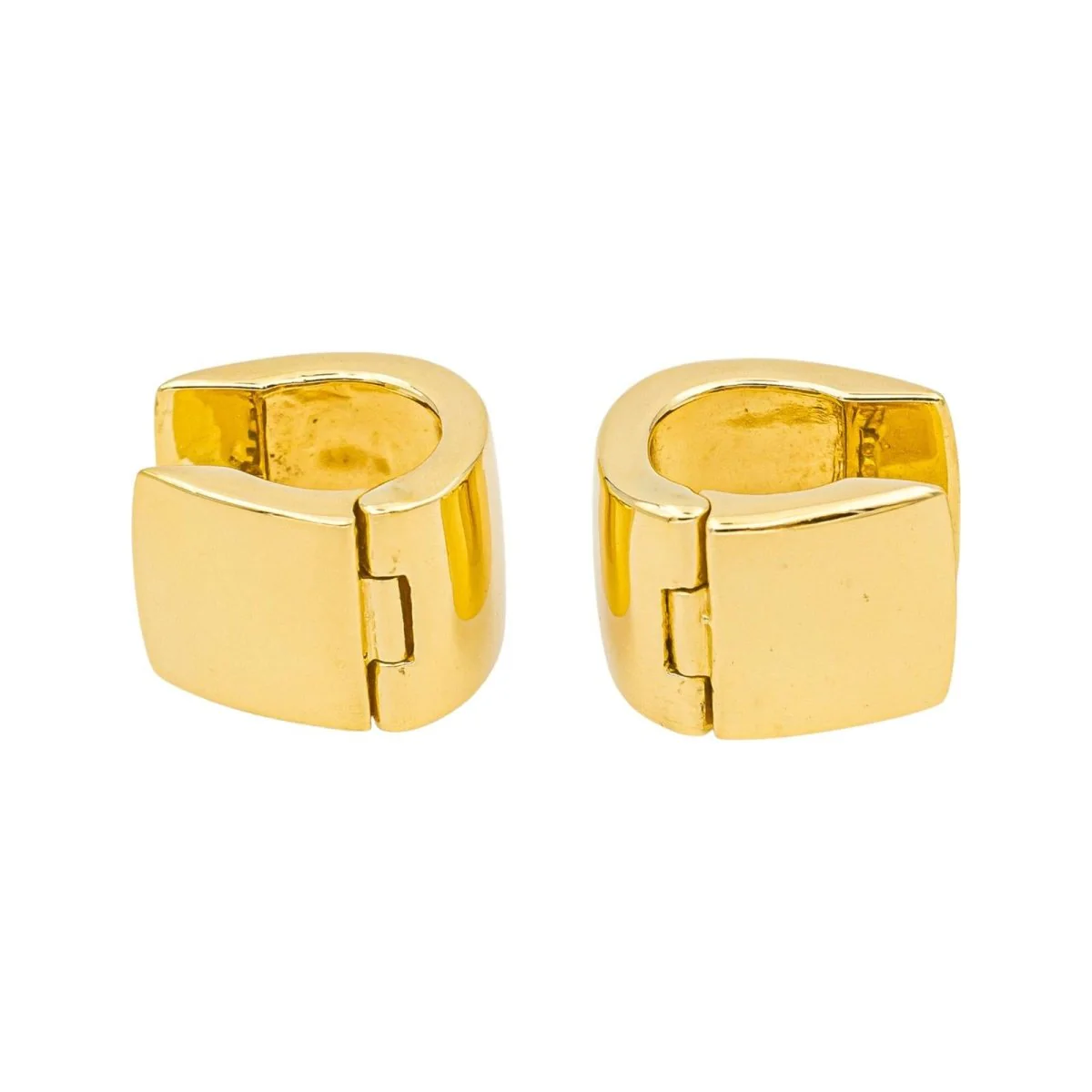 Boucles d'oreilles Créoles en or jaune - Image 7