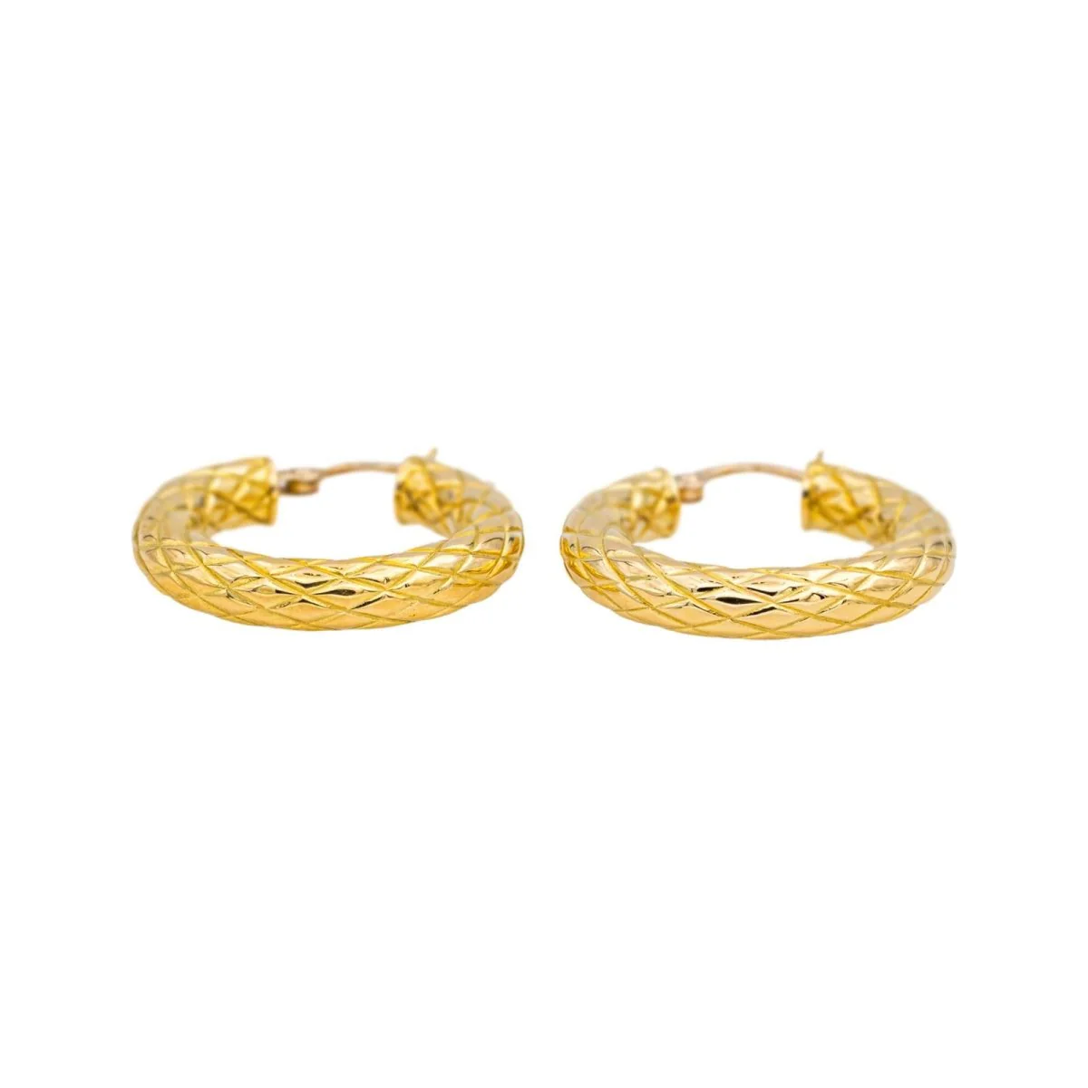 Boucles d'oreilles Créoles en or jaune - Image 4