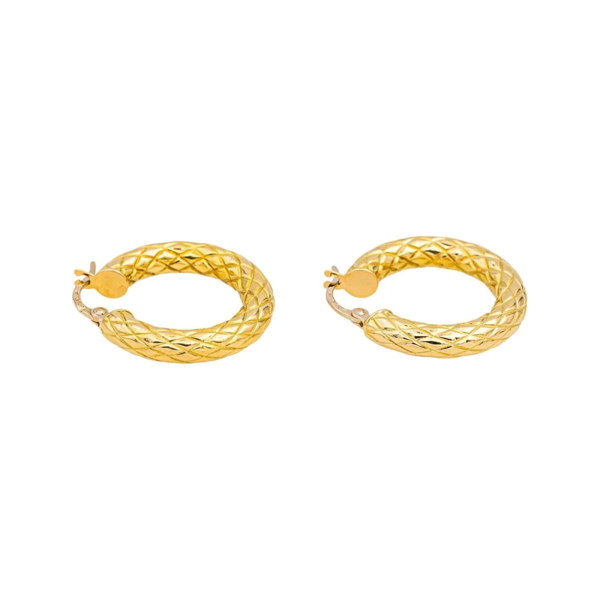 Boucles d'oreilles Créoles en or jaune - Image 5