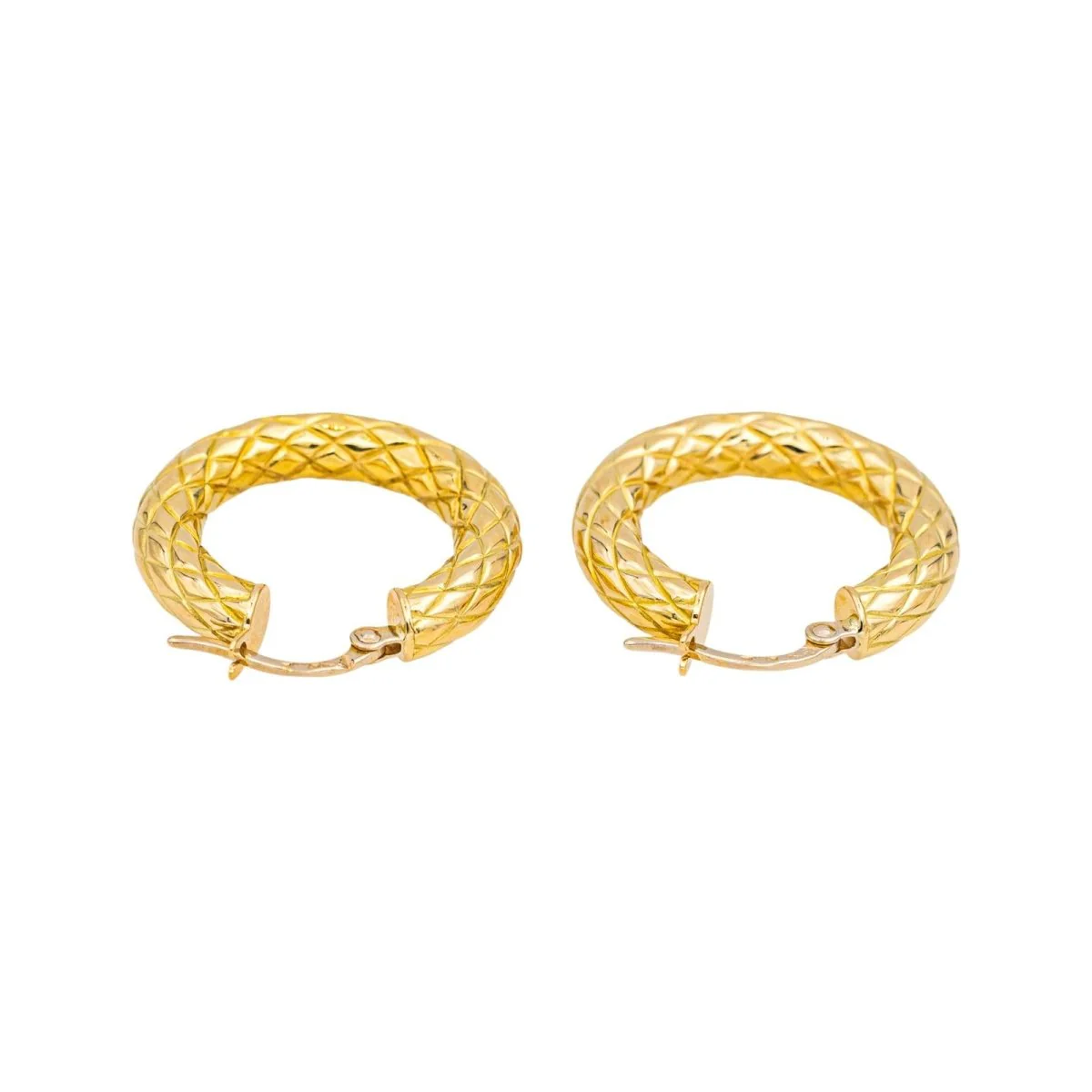 Boucles d'oreilles Créoles en or jaune - Image 6