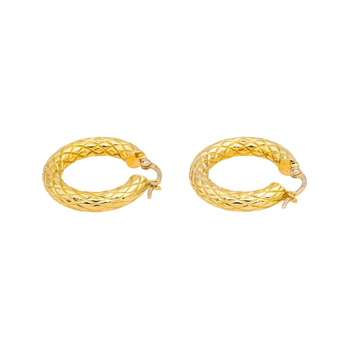 Boucles d'oreilles Créoles en or jaune - Image 7