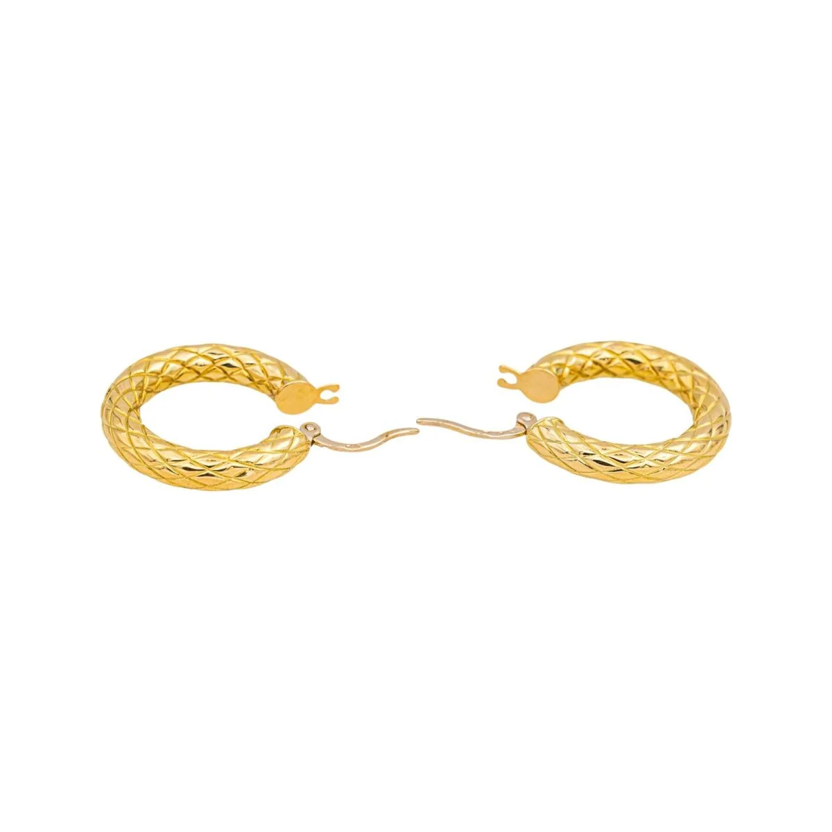 Boucles d'oreilles Créoles en or jaune - Image 8