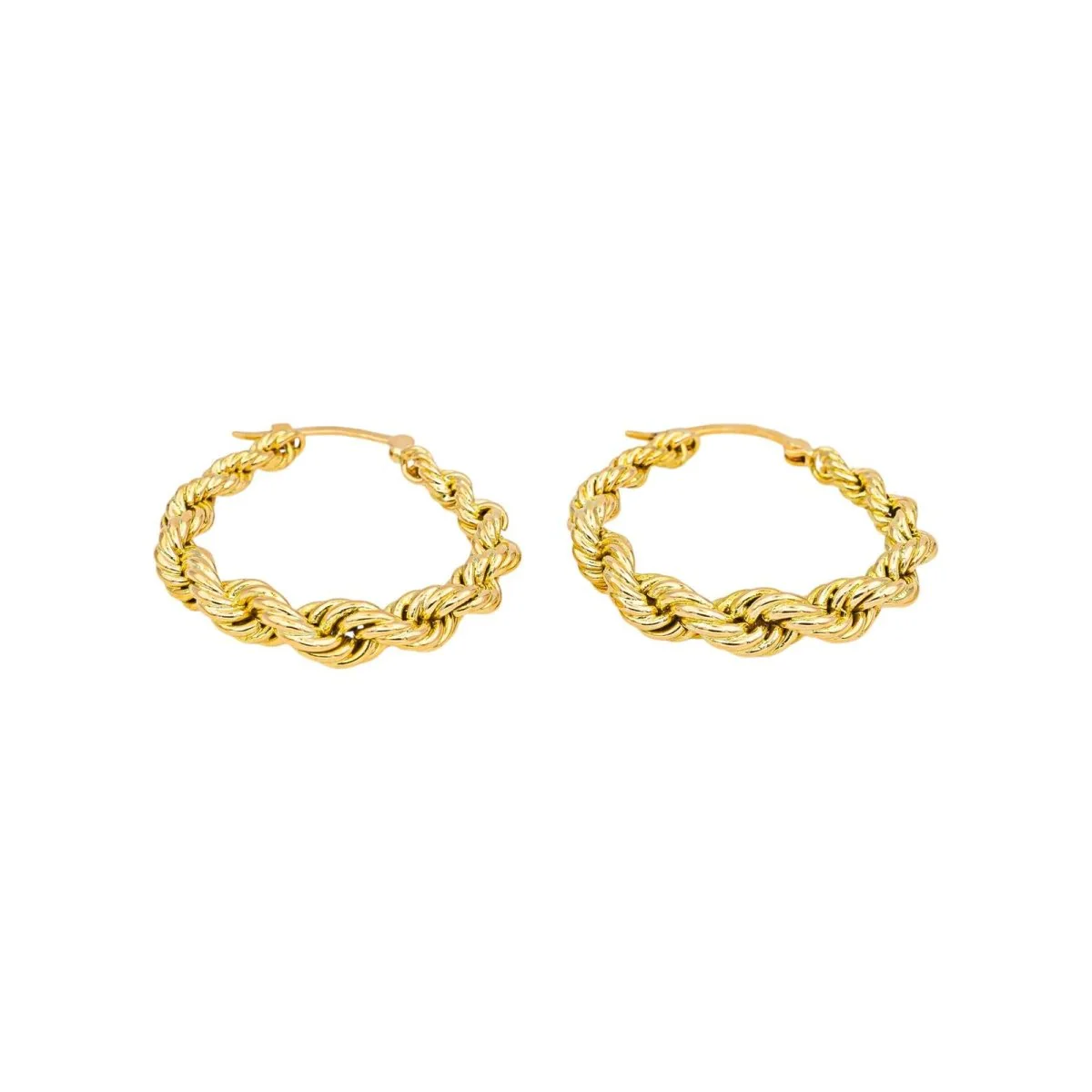 Boucles d'oreilles Créoles Or jaune - Image 3