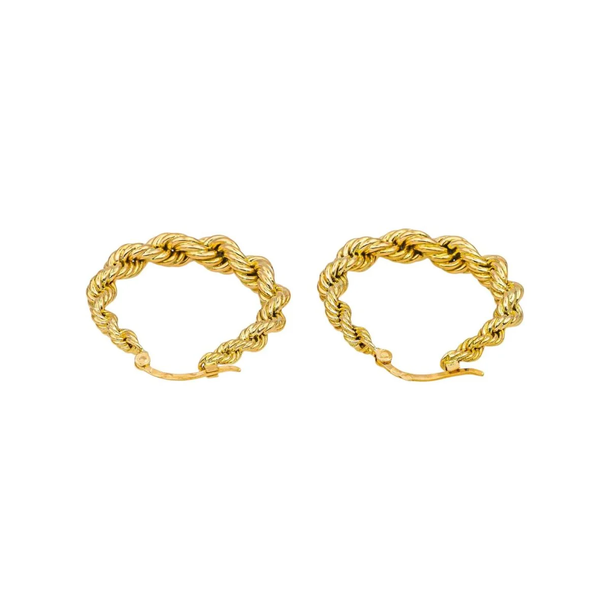 Boucles d'oreilles Créoles Or jaune - Image 5