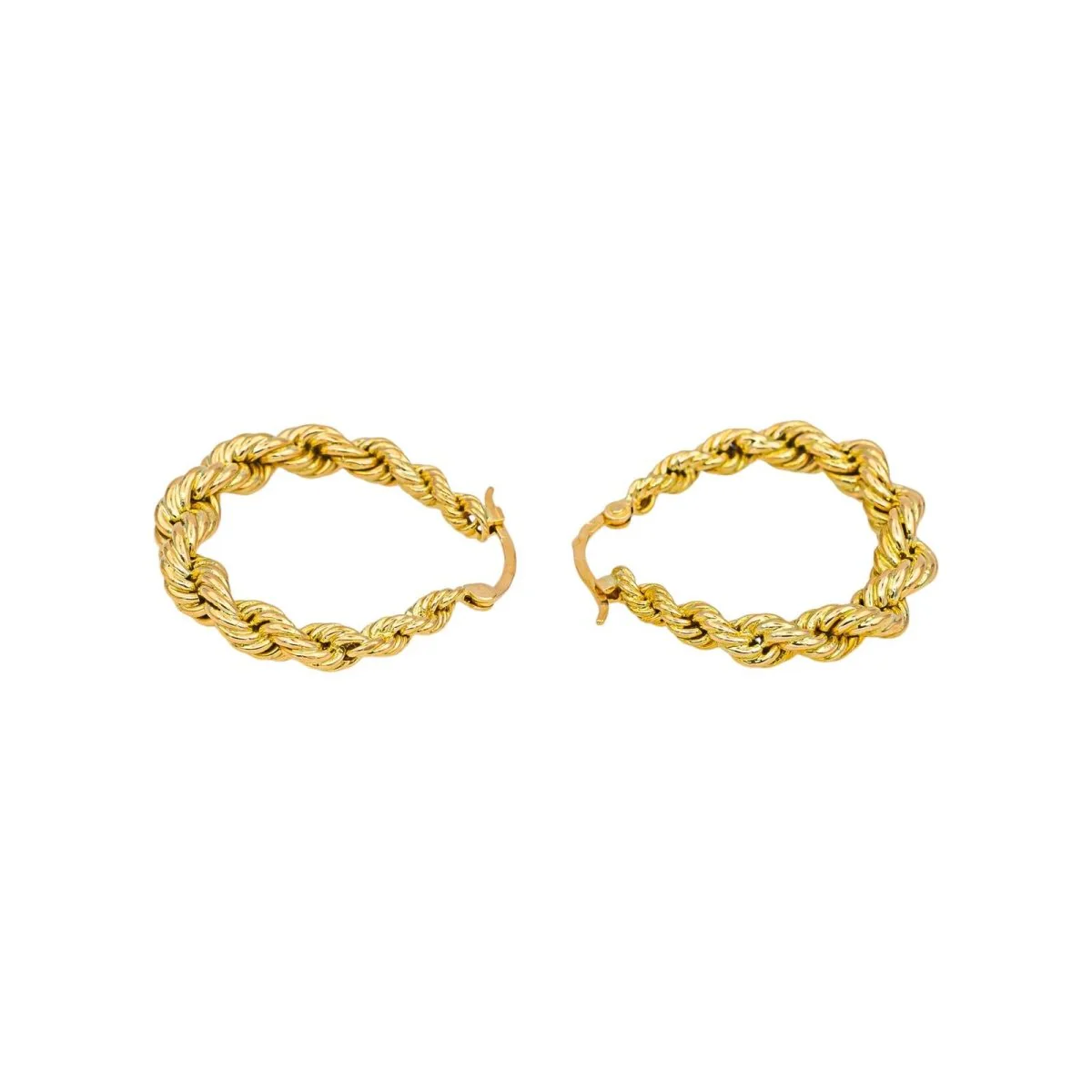 Boucles d'oreilles Créoles Or jaune - Image 6