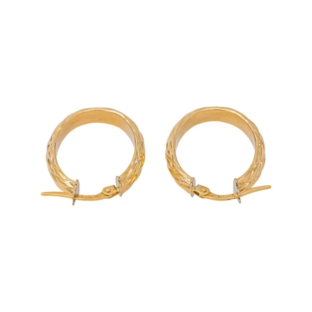 Boucles d'oreilles Créoles en or jaune - Image 5