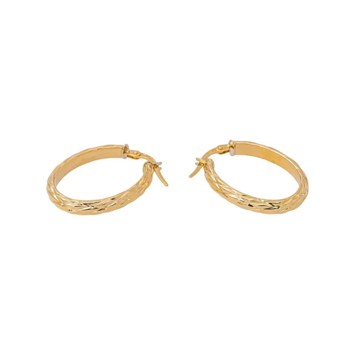 Boucles d'oreilles Créoles en or jaune - Image 6