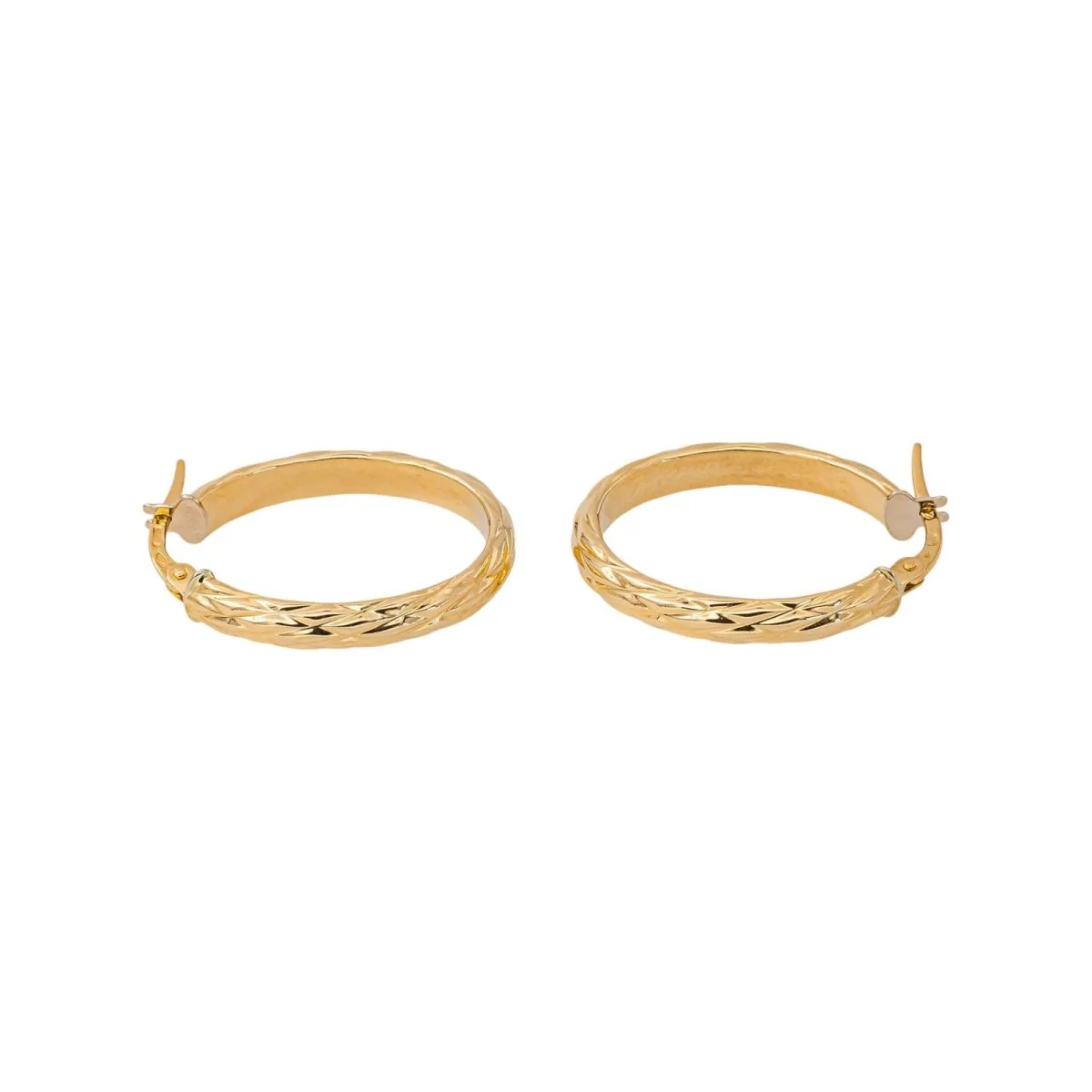 Boucles d'oreilles Créoles en or jaune - Image 7