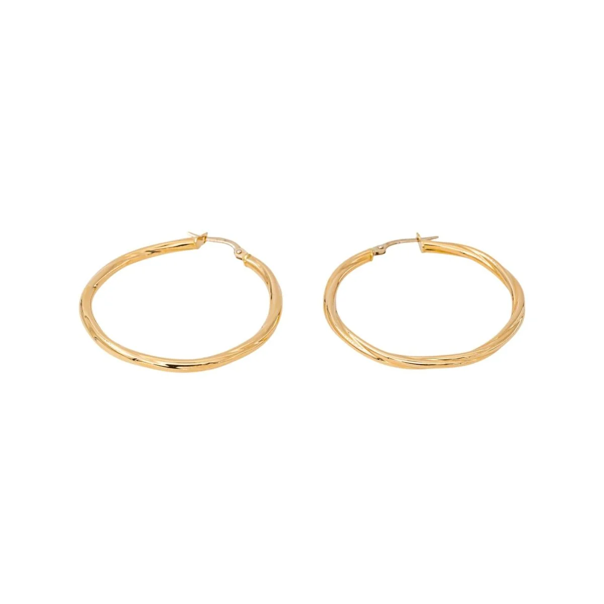 Boucles d'oreilles Créoles en or jaune - Image 3