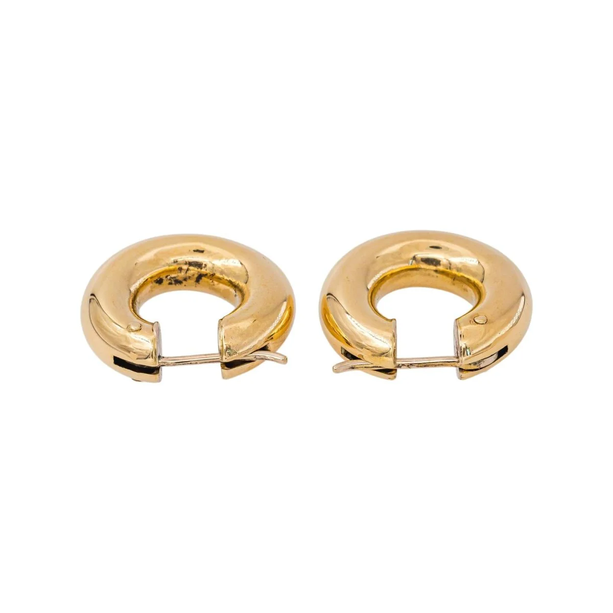 Boucles d'oreilles Créoles en or jaune - Image 5