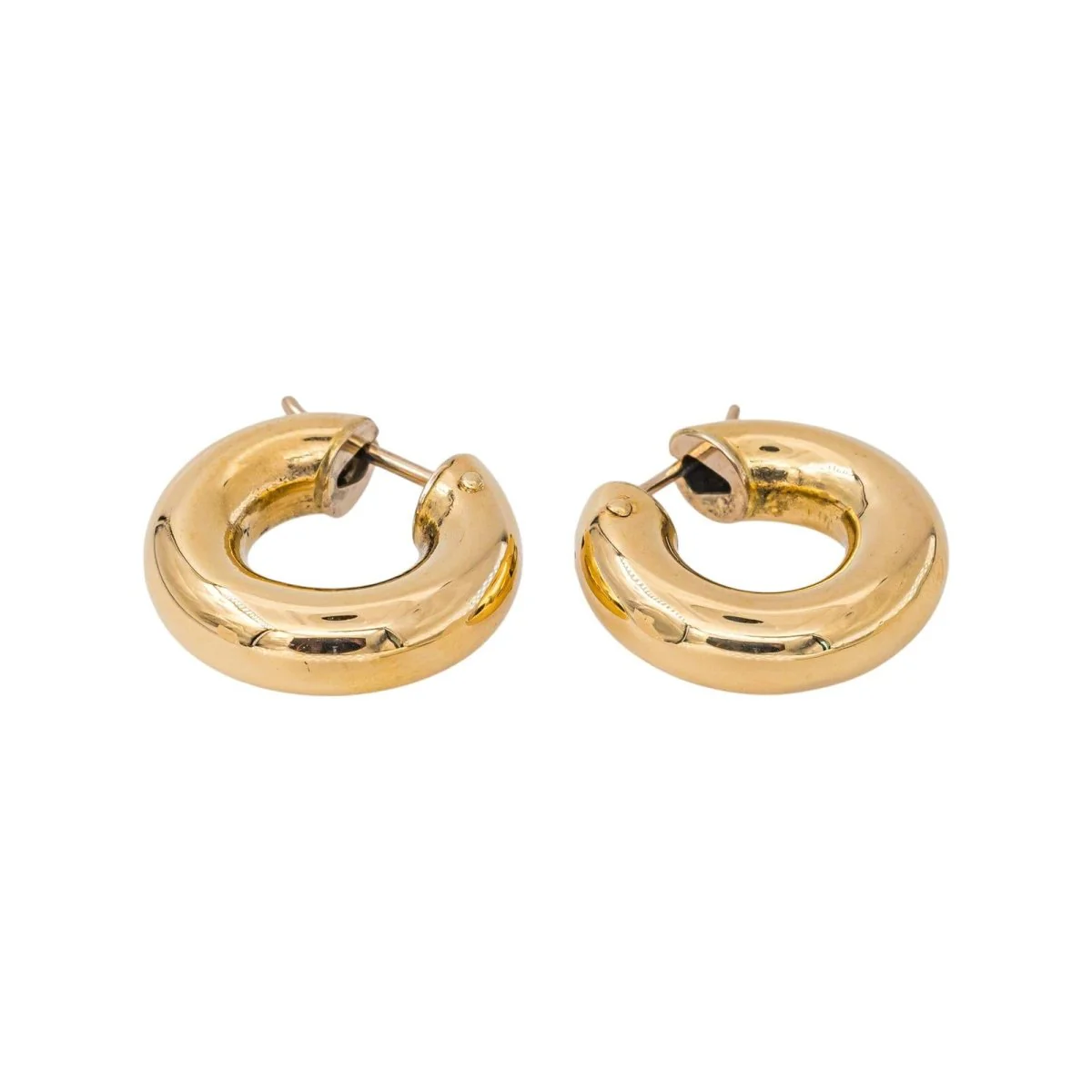Boucles d'oreilles Créoles en or jaune - Image 7