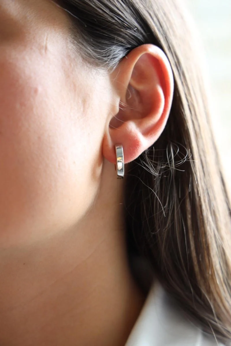 Boucles d'oreilles Créoles Or rose - Image 2