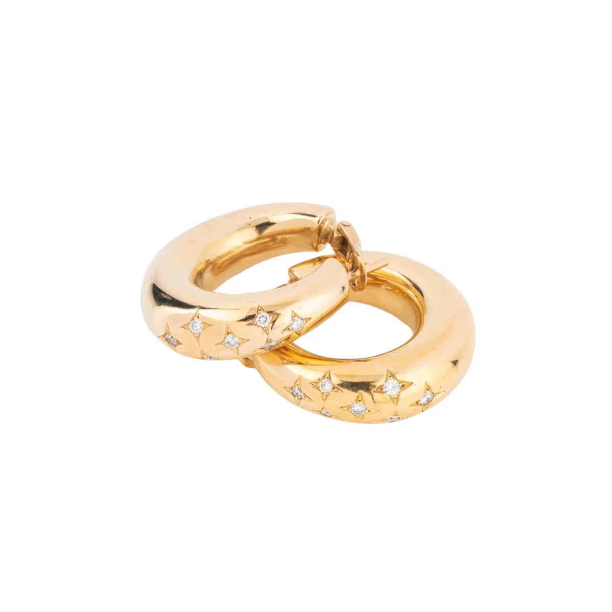 Boucles d'oreilles de la Maison Chaumet sur or jaune - Image 5